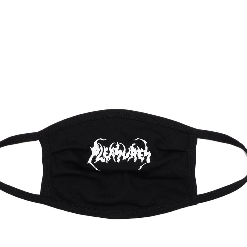 PLEASURES lonesome face mask black